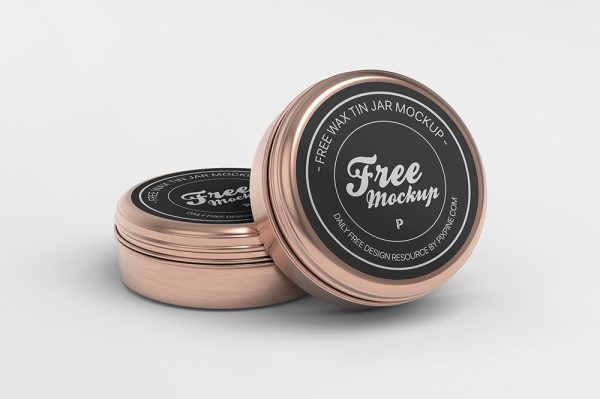 香薰蜡发蜡发泥护肤膏体锡罐包装样机