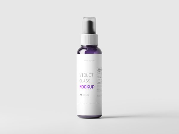 高质感玻璃喷雾瓶样机5款