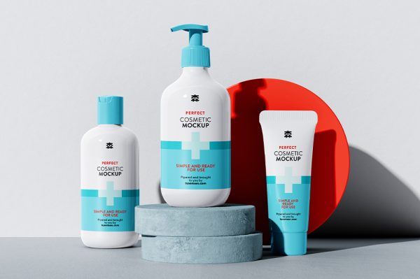 高质感精美场景护肤品套装样机5组