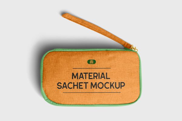 高质感小布袋化妆品袋样机