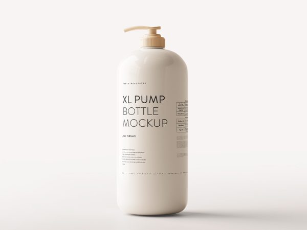 高质感大瓶按压瓶洗发水沐浴露泵瓶样机