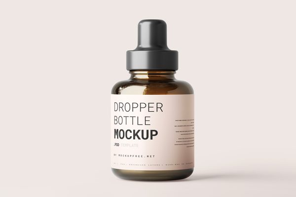 高质感矮款精油滴管玻璃瓶5组