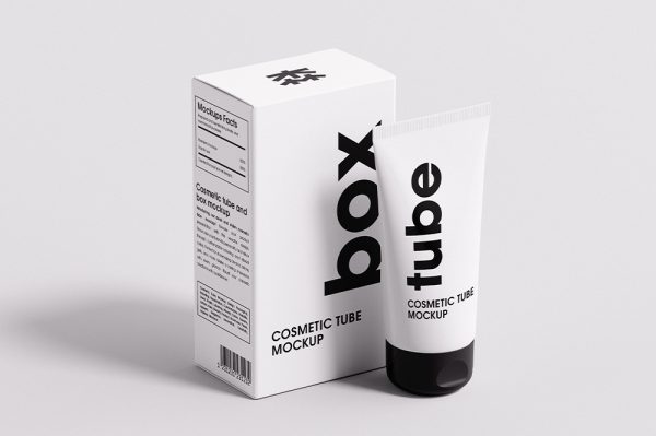 高质感带盒子洗面奶样机5组