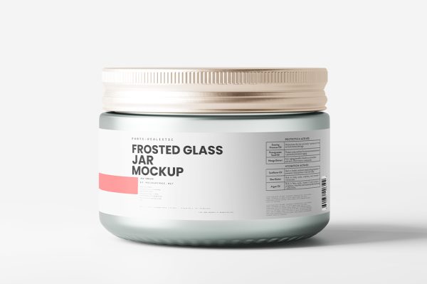 高质量磨砂面霜瓶样机5组