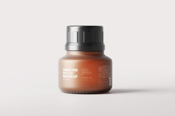 高质感磨砂小瓶子样机5组