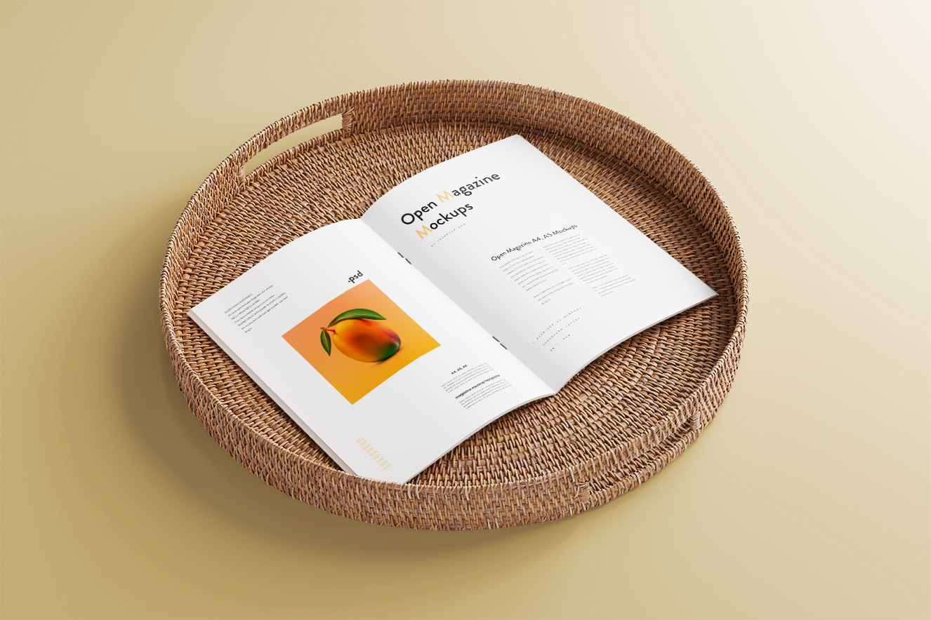 高颜值杂志画册样机6组插图