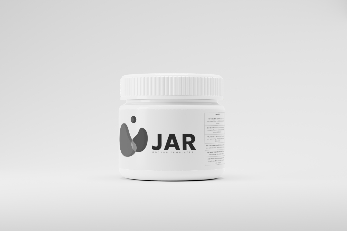 高质感面霜药品保健品罐样机8组插图