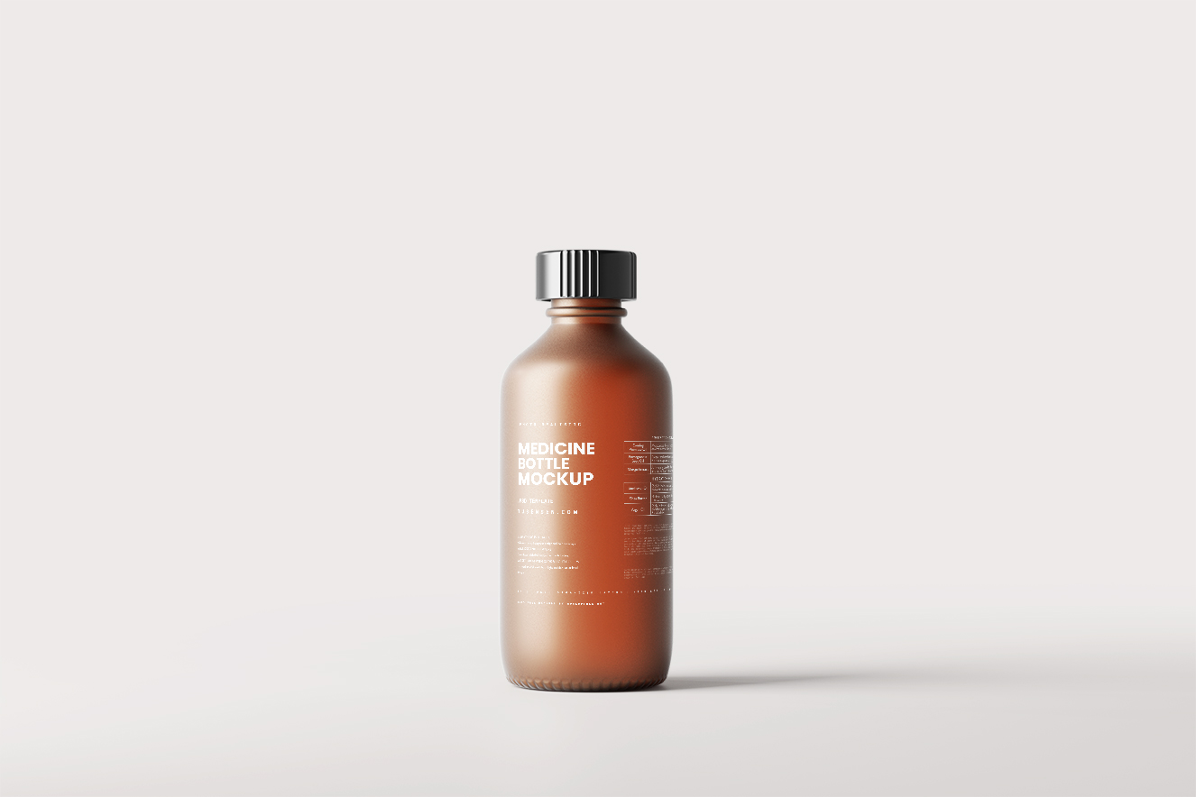 高质感磨砂玻璃瓶样机5组插图