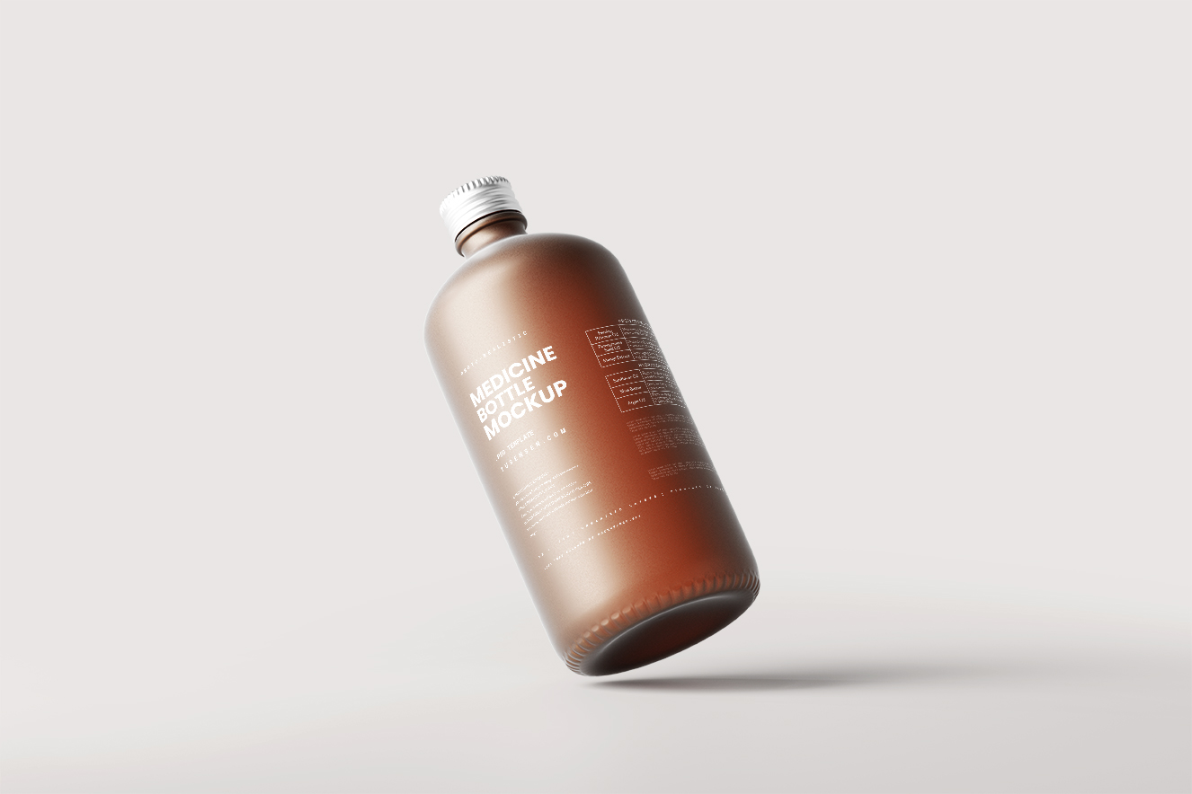 高质感磨砂玻璃瓶样机5组插图1