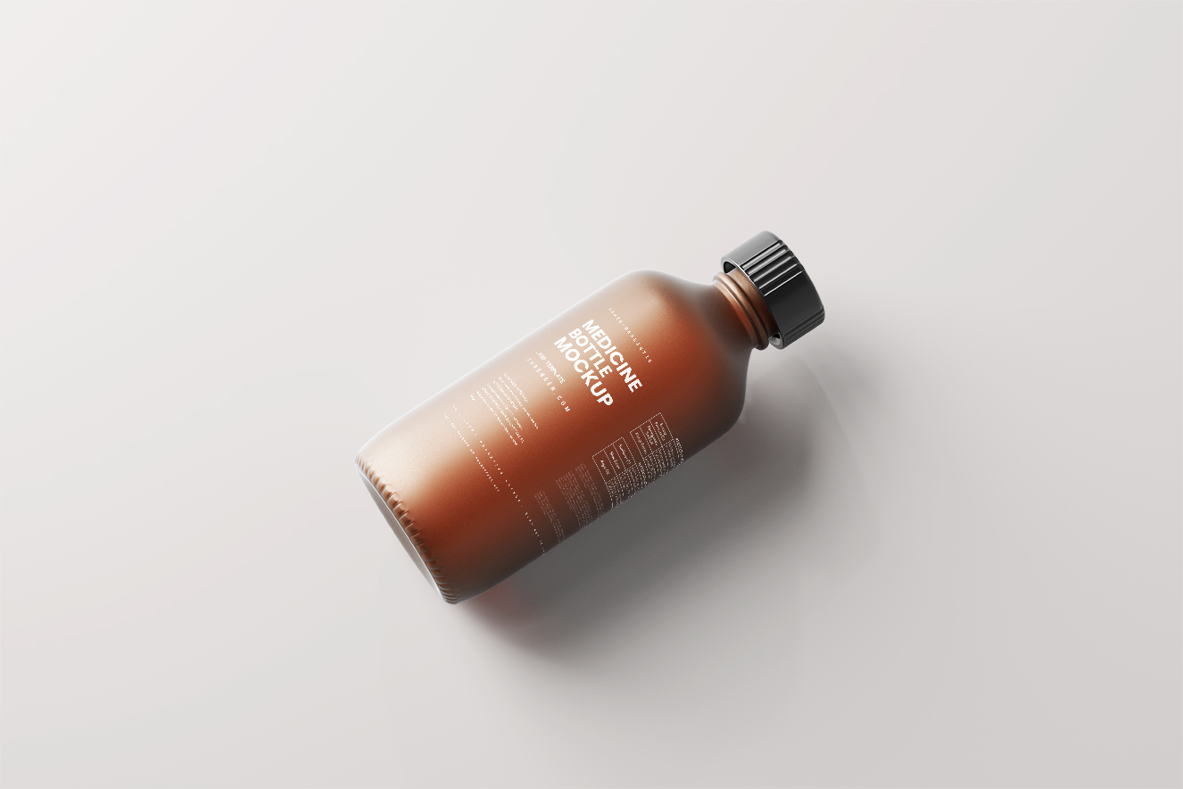 高质感磨砂玻璃瓶样机5组插图2