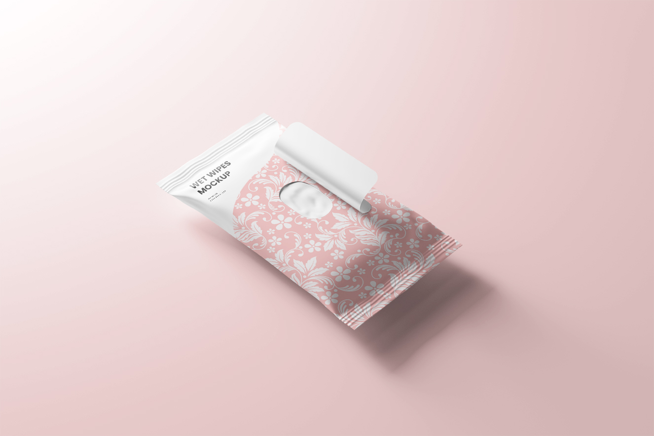 高质感湿纸巾包装样机10组插图2