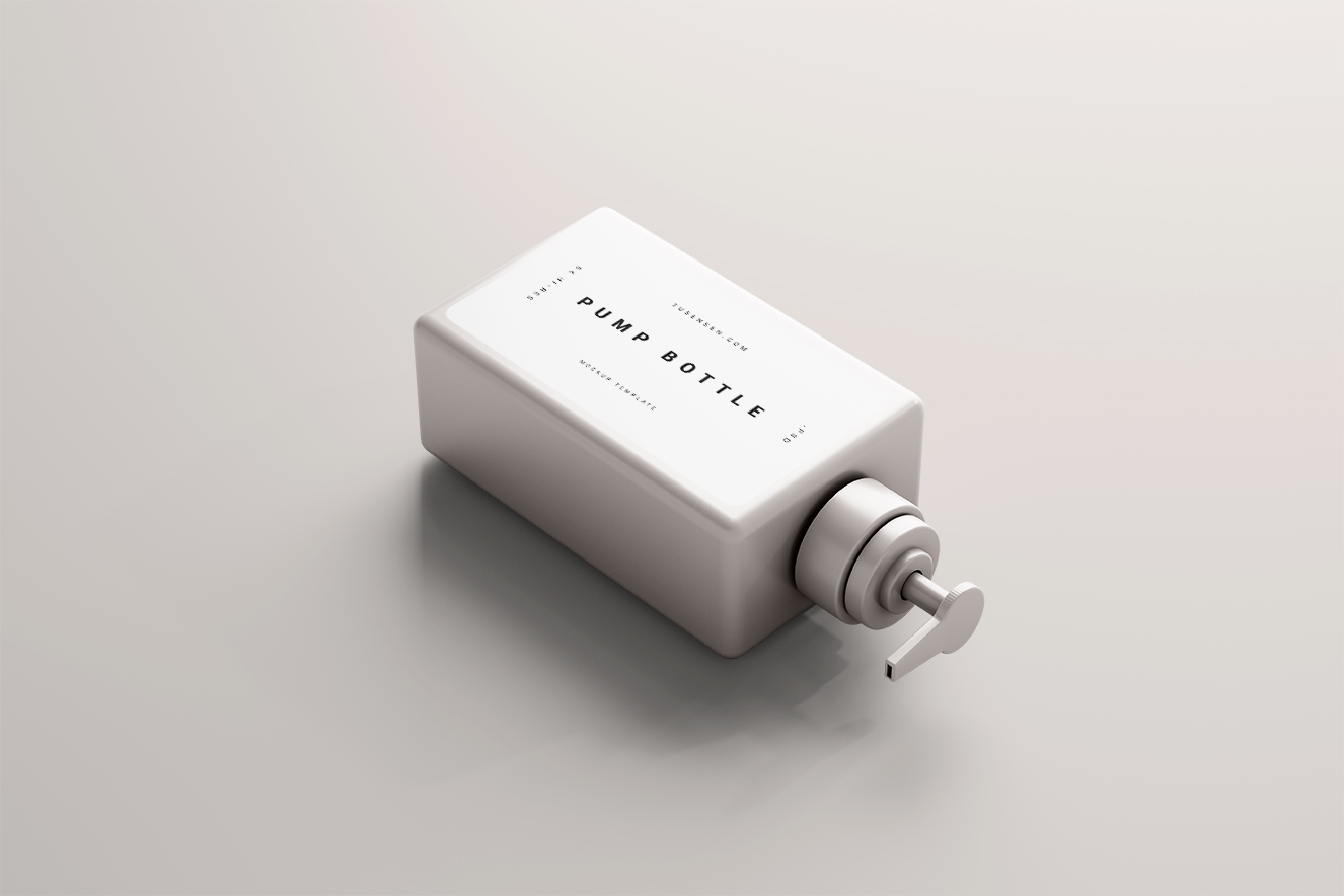 高质量方形沐浴露按压瓶泵瓶样机5组插图3