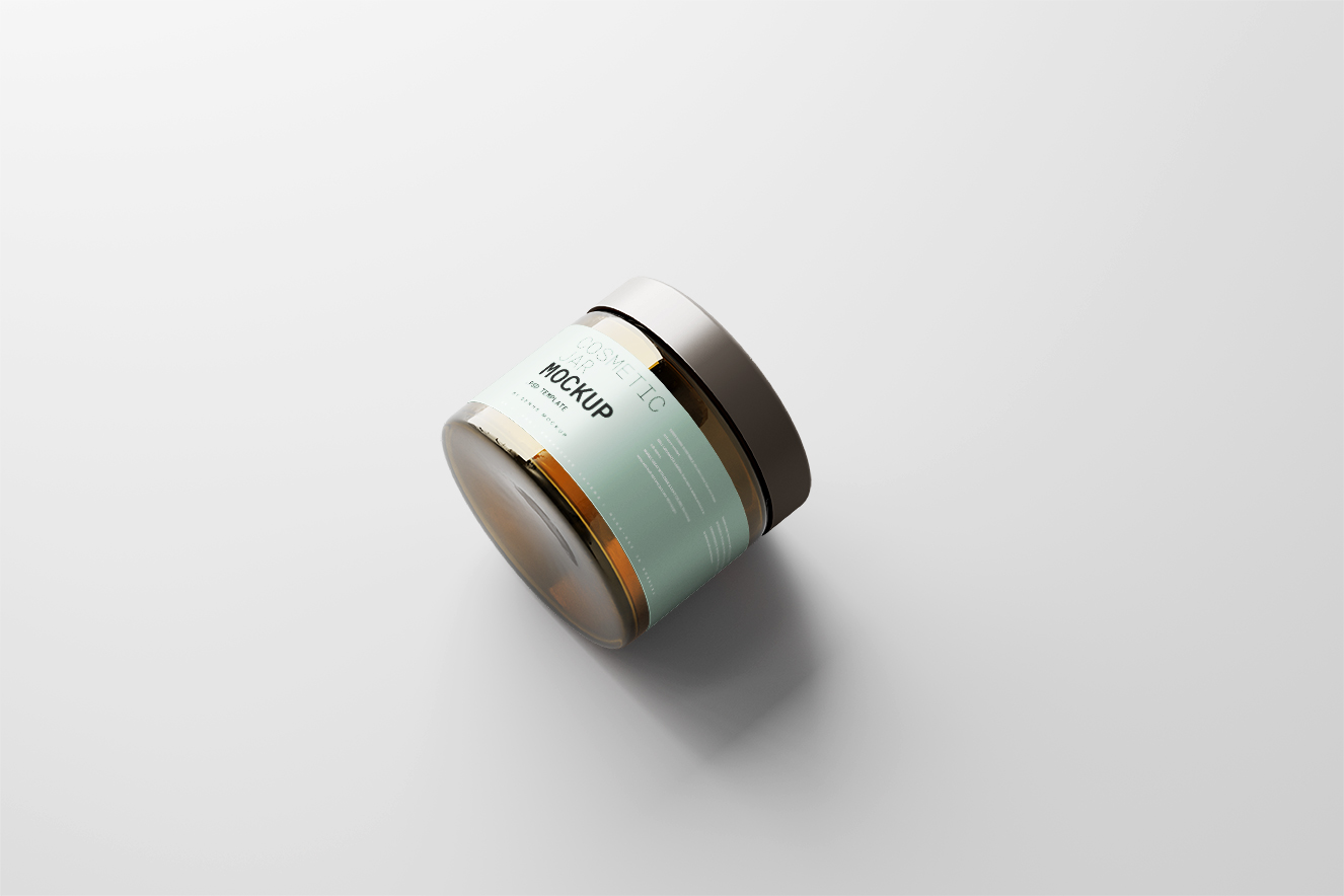 高质量带盒子的化妆品玻璃瓶样机5组插图3