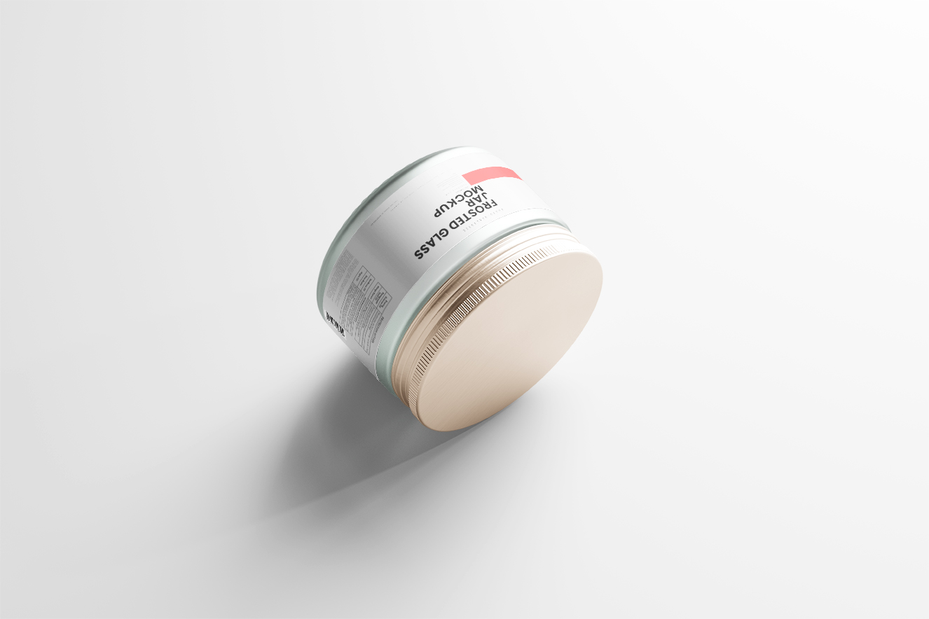 高质量磨砂面霜瓶样机5组插图3