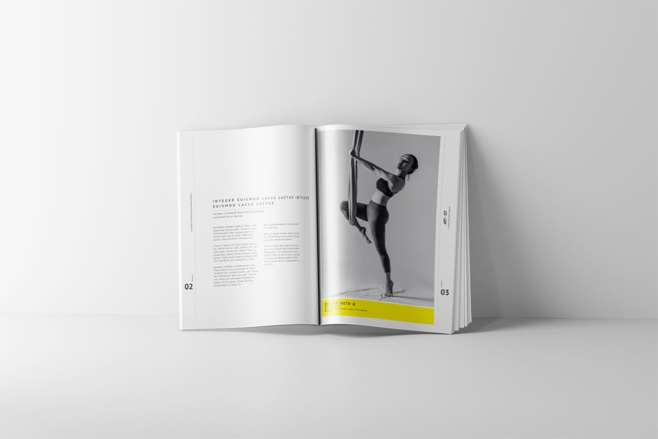 高质感展开杂志画册样机5组插图3