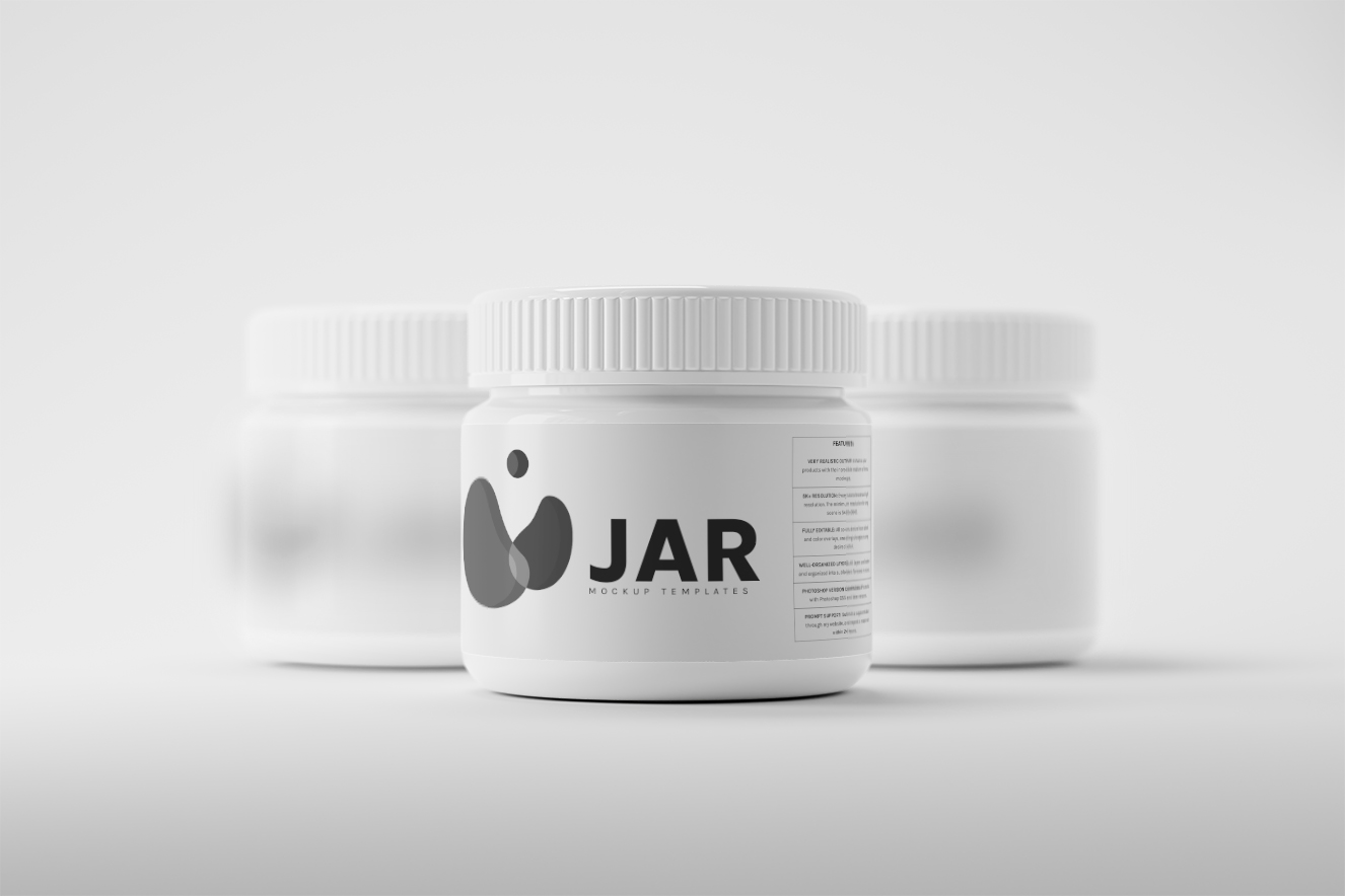 高质感面霜药品保健品罐样机8组插图3