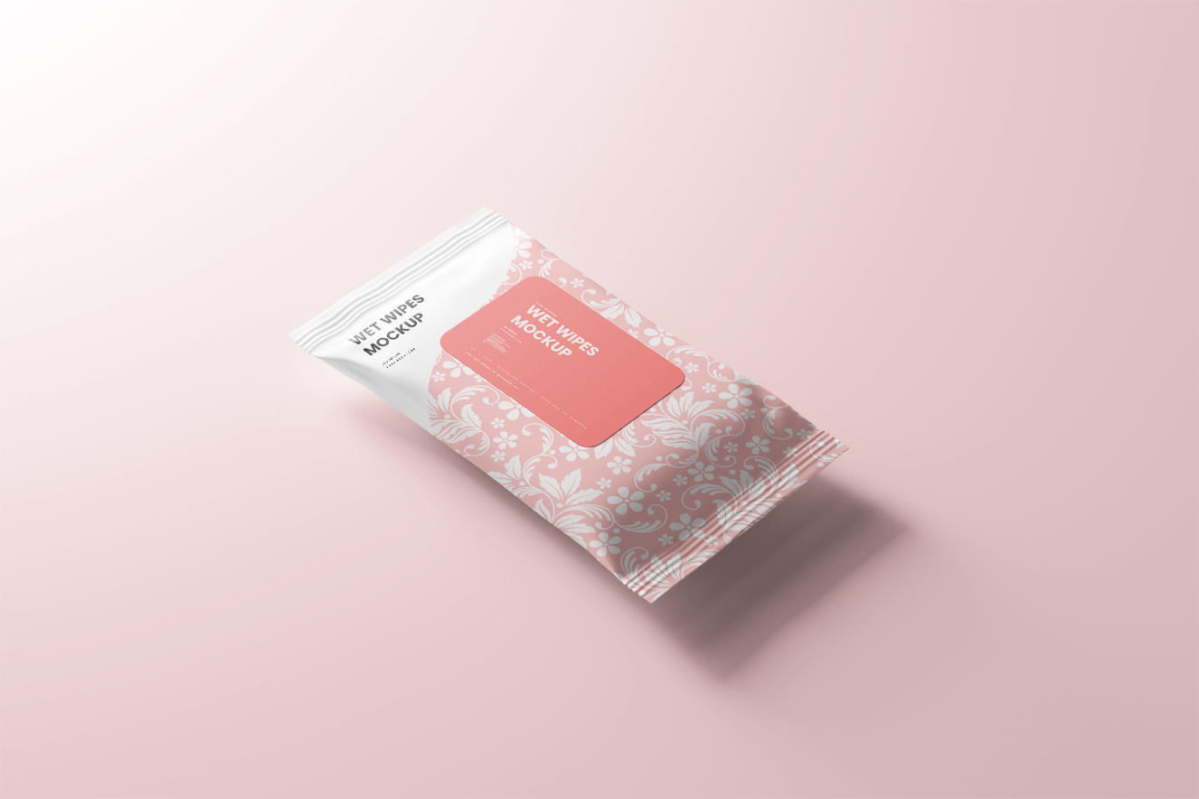 高质感湿纸巾包装样机10组插图3