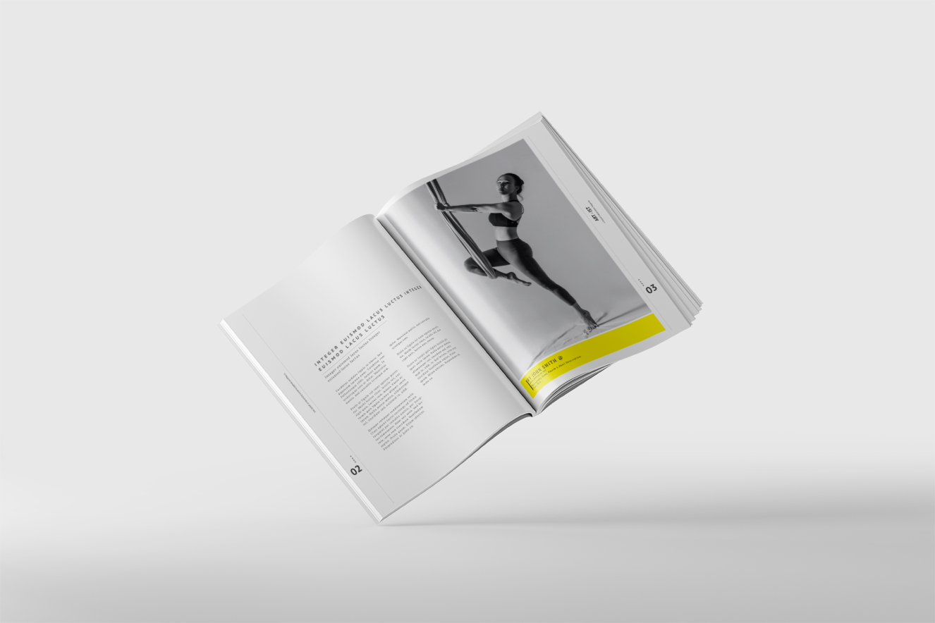 高质感展开杂志画册样机5组插图4
