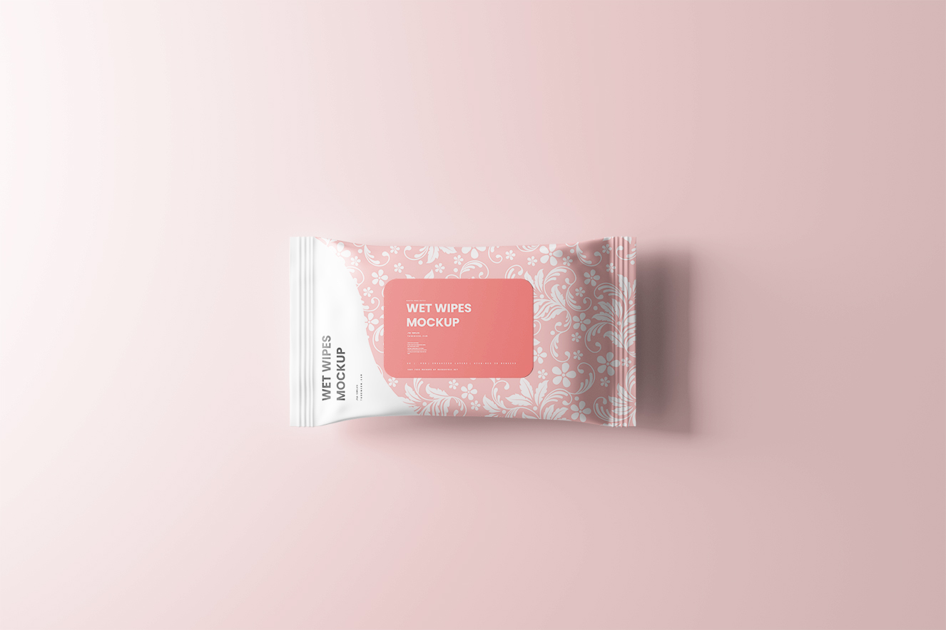 高质感湿纸巾包装样机10组插图5
