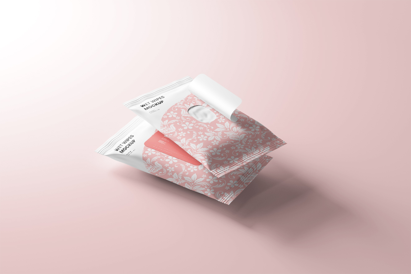 高质感湿纸巾包装样机10组插图7