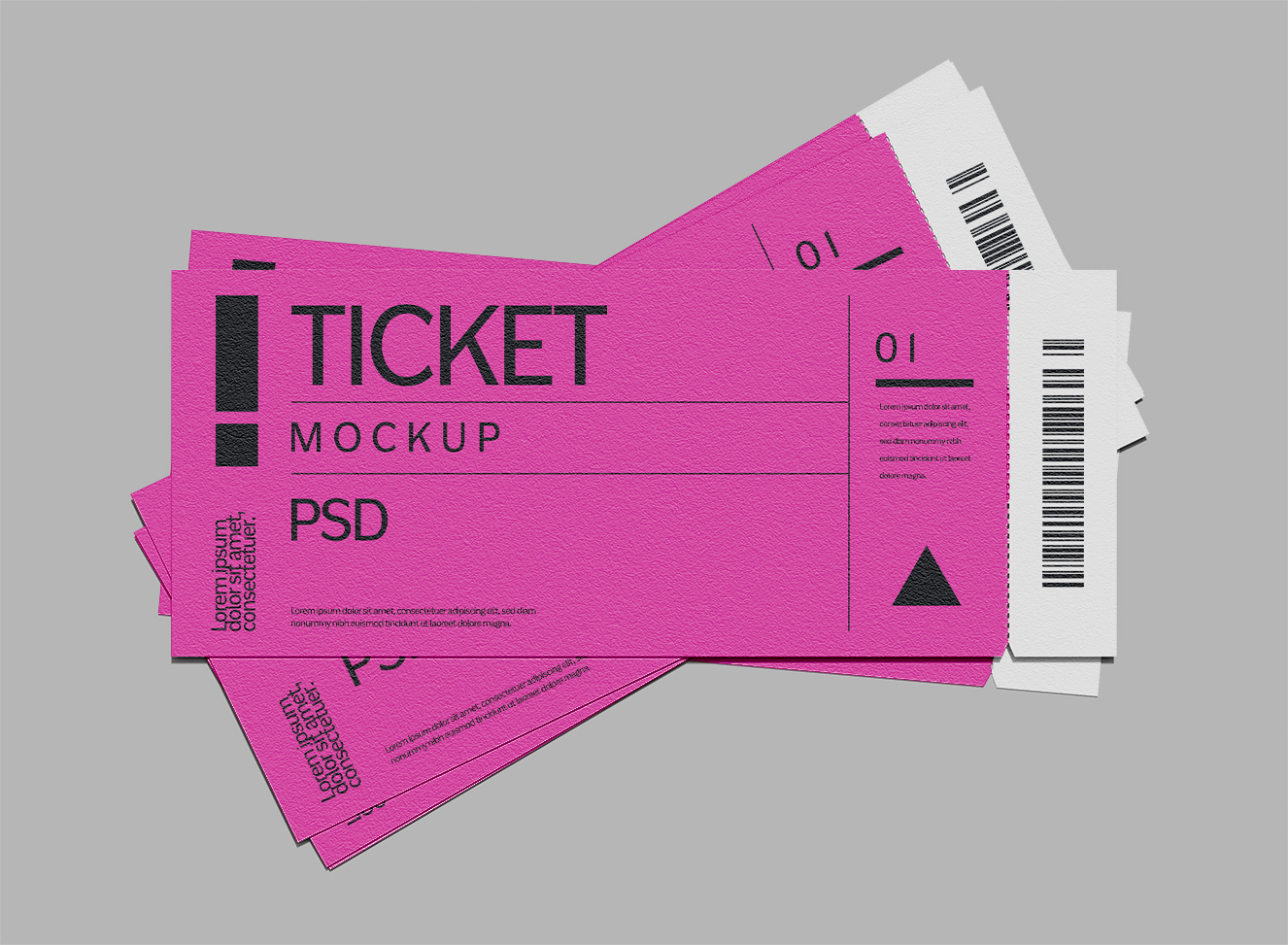 门票票券票证样机插图