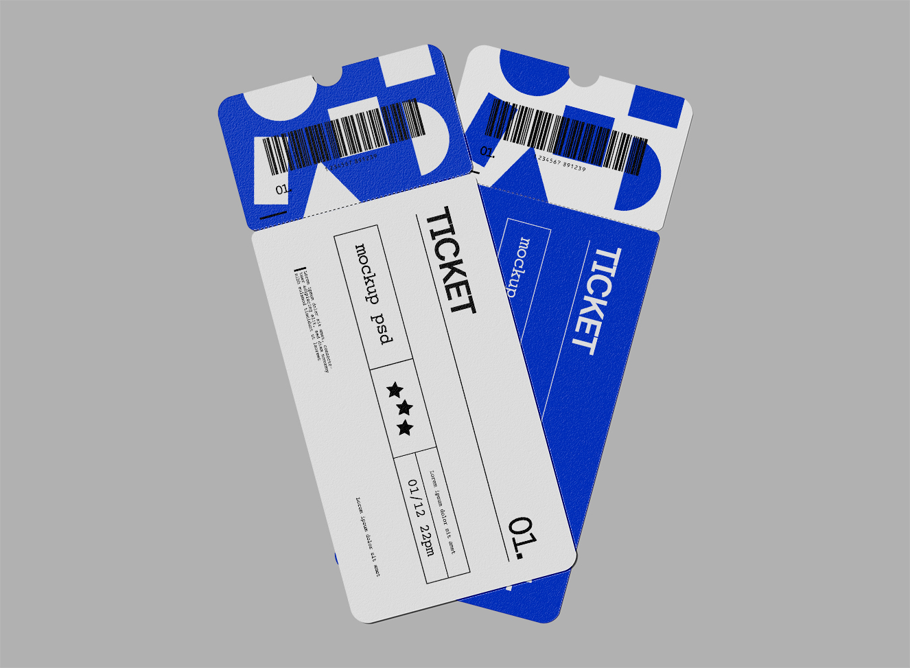 门票票券票证样机插图