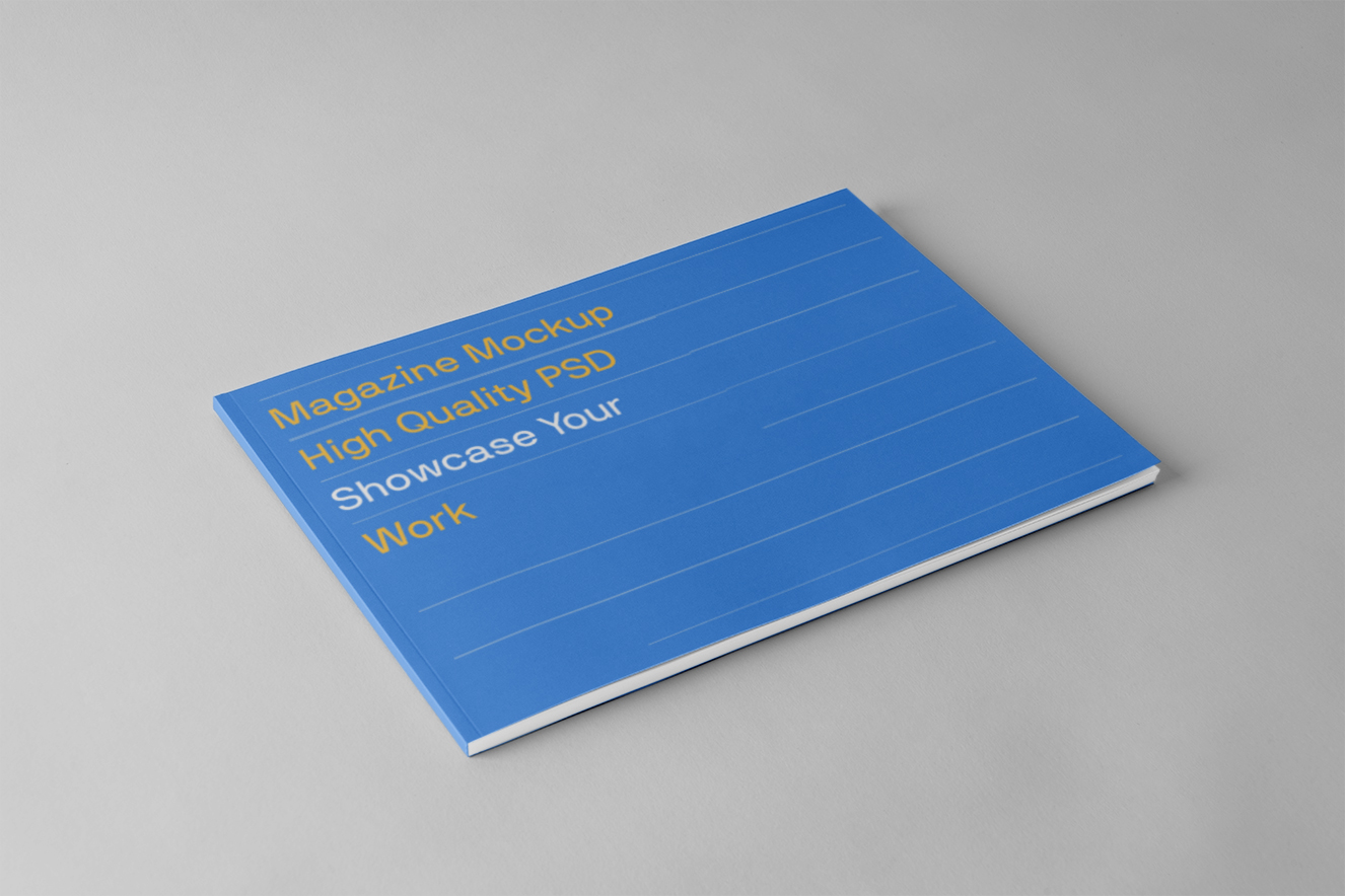 杂志画册样机插图