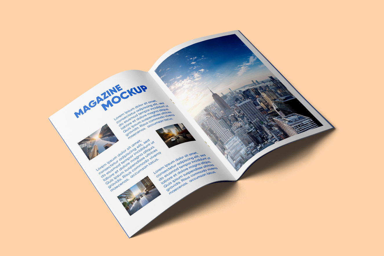 A4杂志画册样机插图