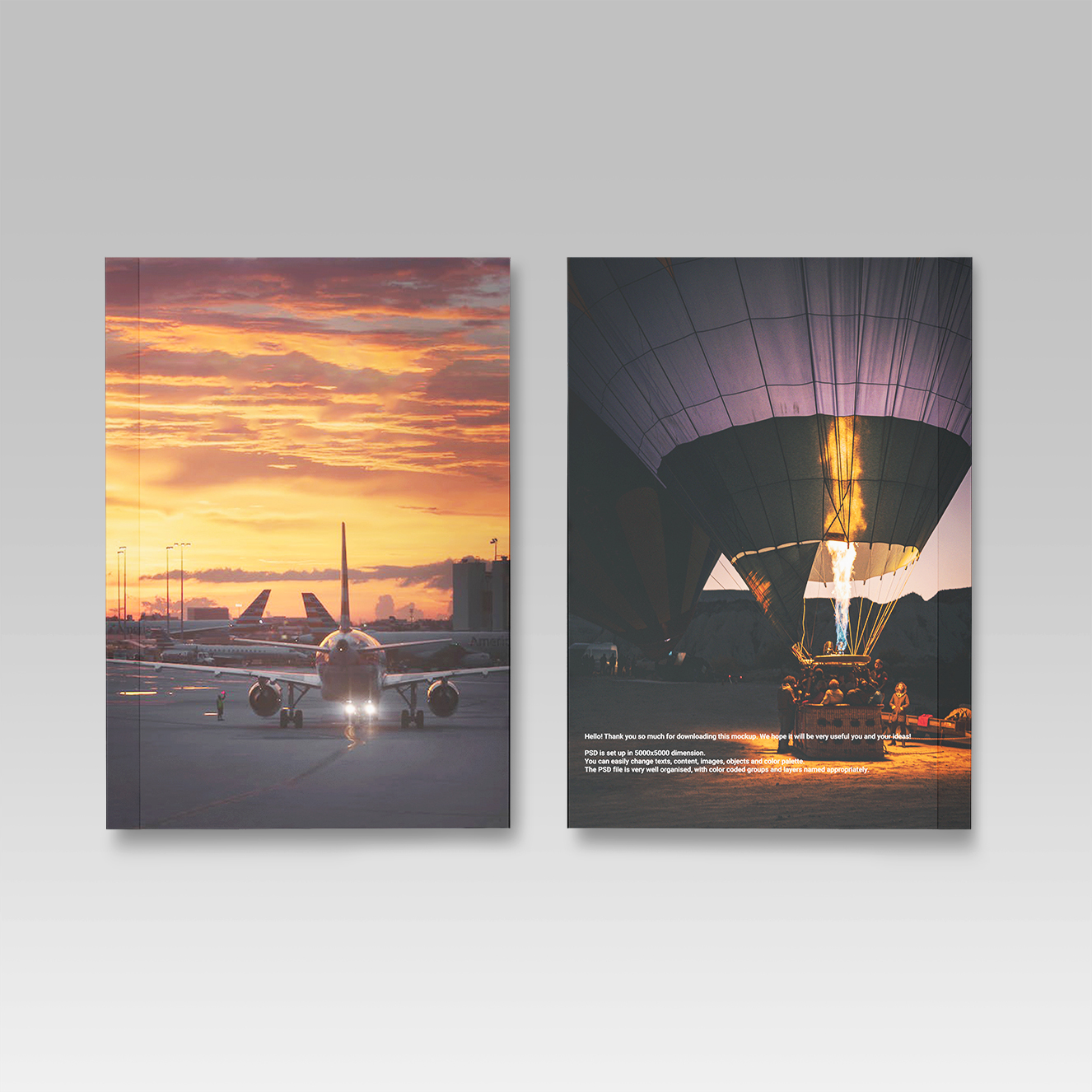 A4杂志画册样机3组插图