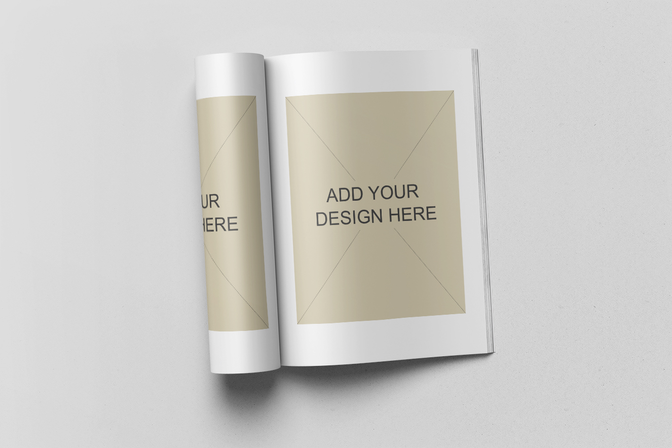 杂志画册样机插图