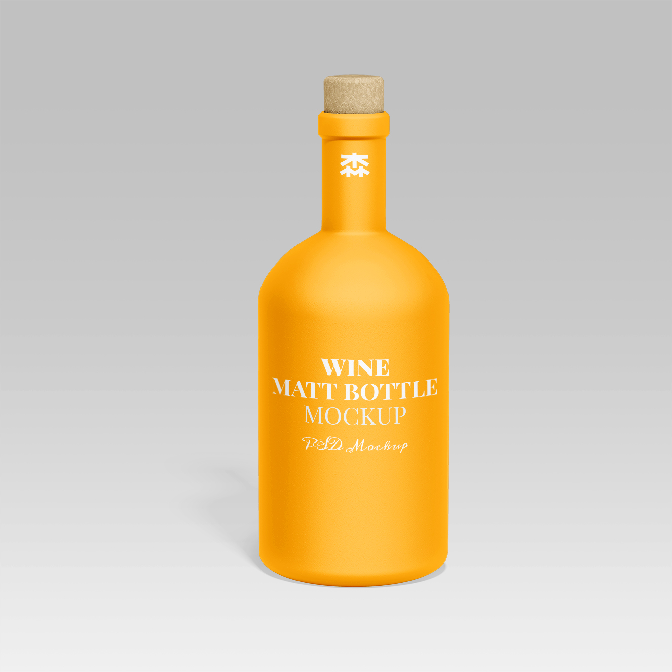 带软木塞的葡萄酒红酒哑光瓶样机3组插图