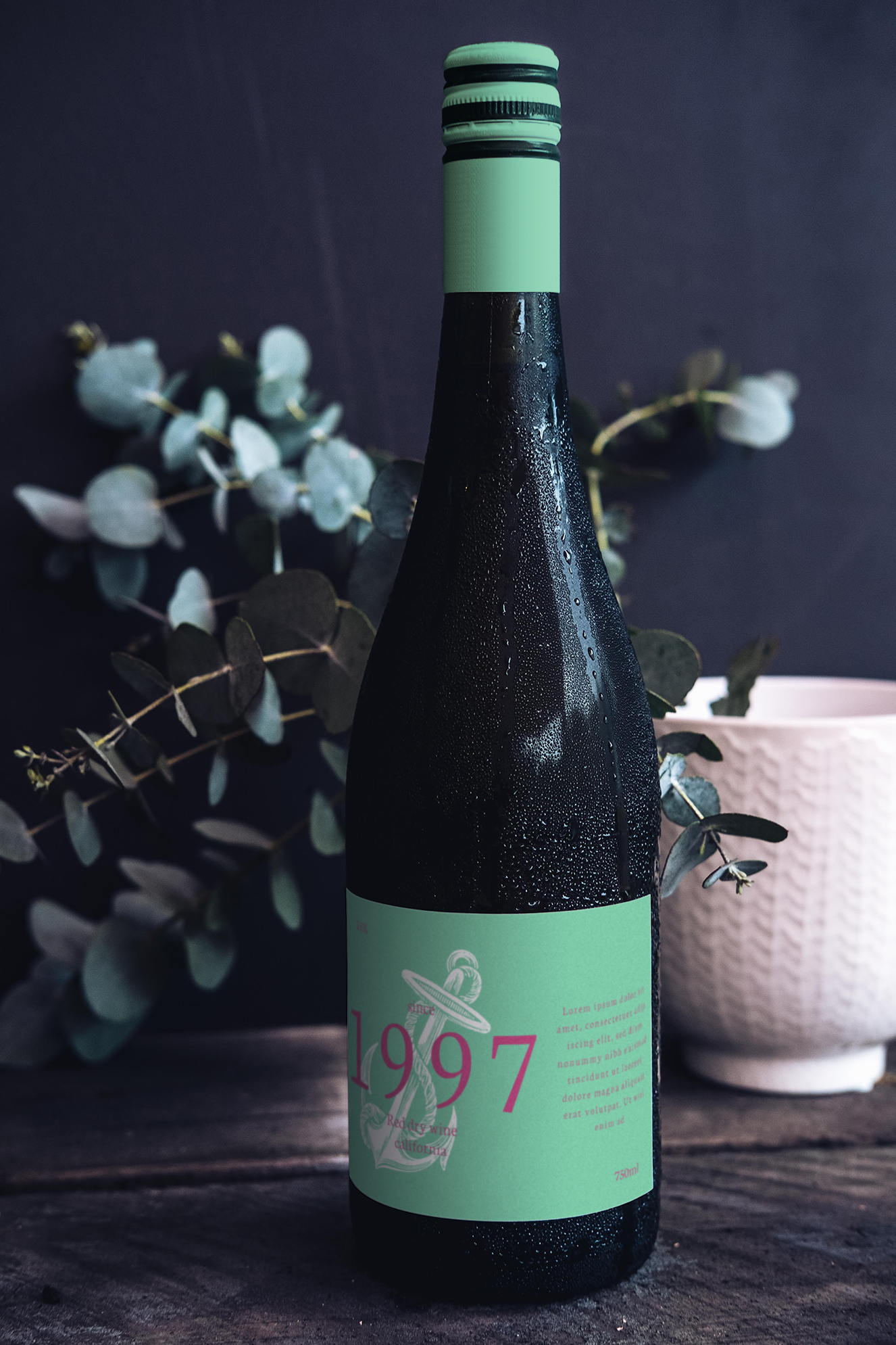 葡萄酒红酒样机插图