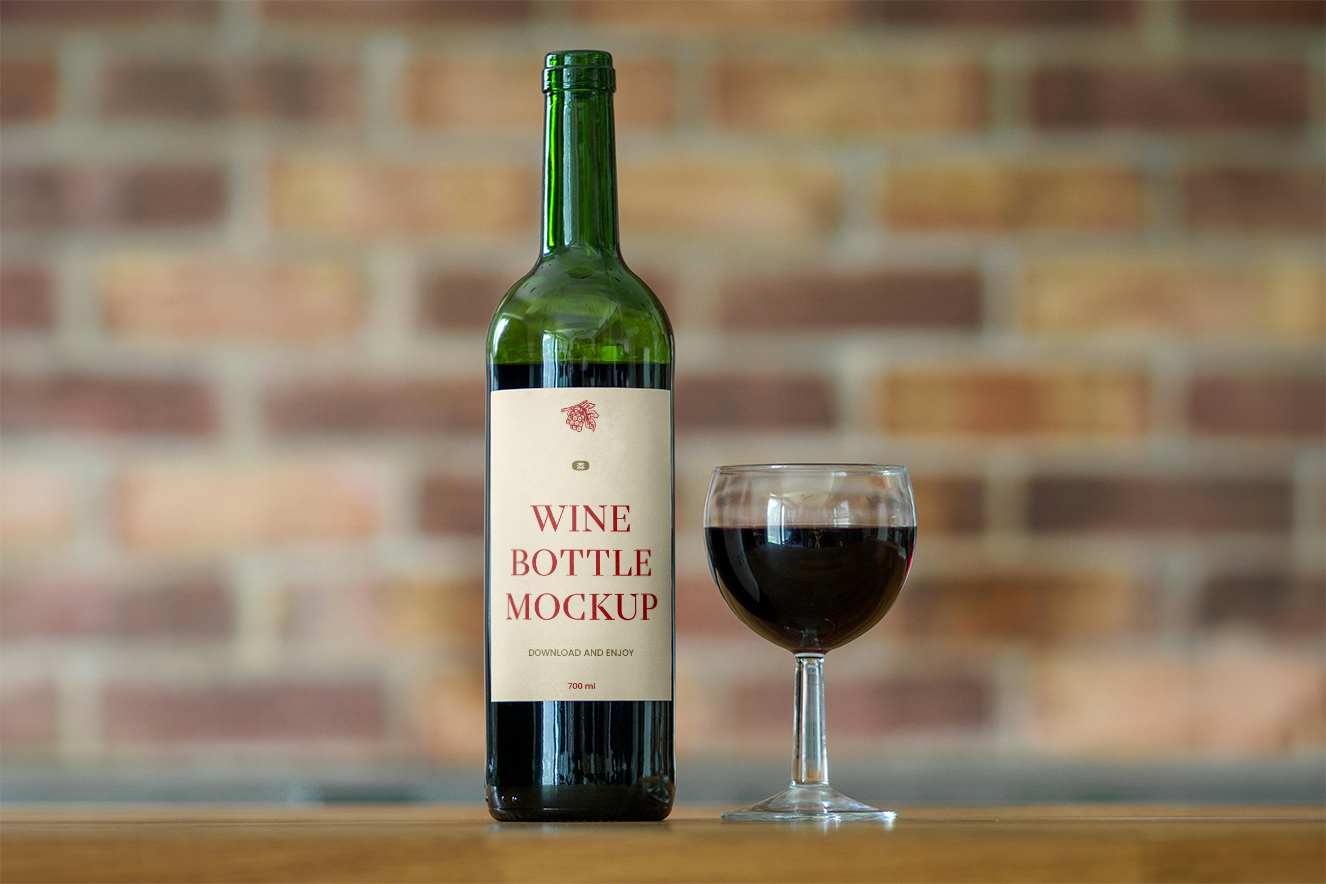 葡萄酒红酒样机插图