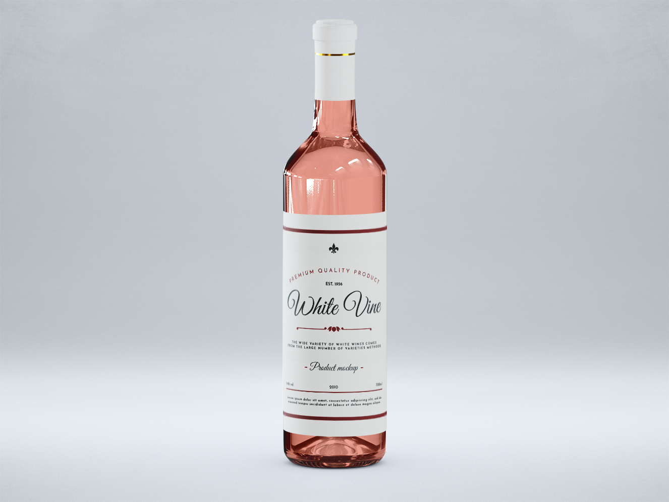 葡萄酒样机插图