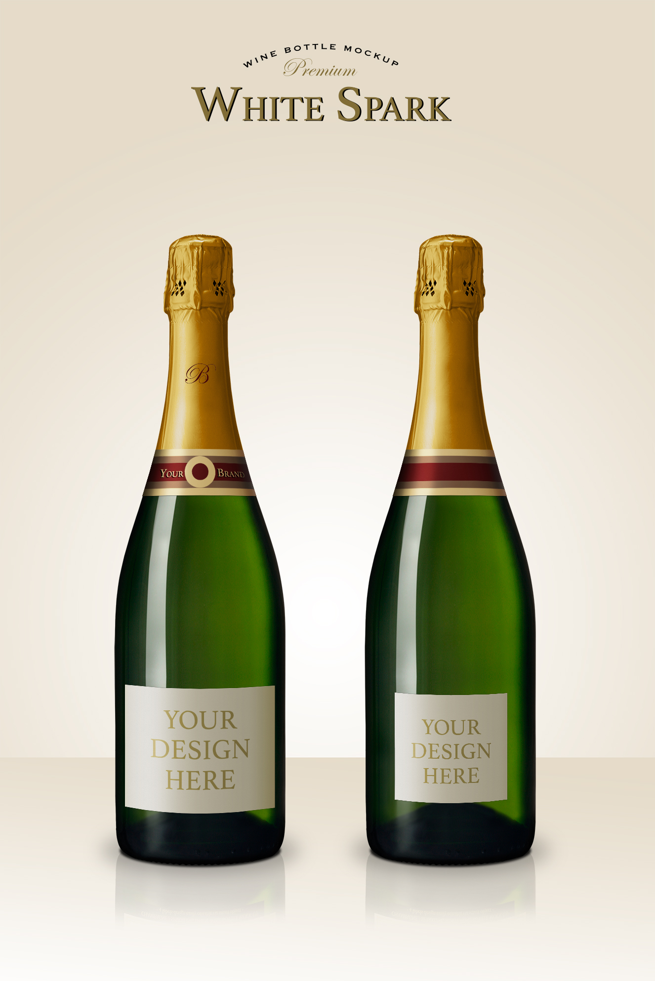 高质感香槟样机插图