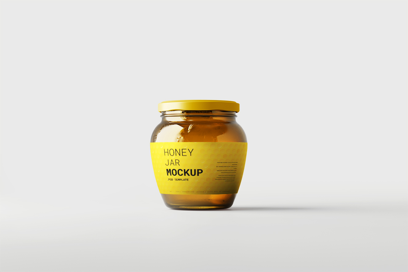 高质感蜂蜜玻璃罐样机5组插图