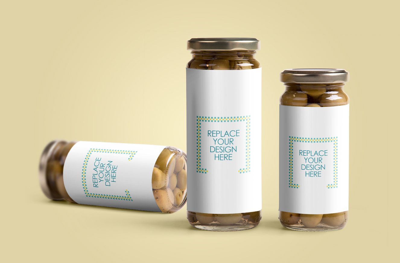 食品玻璃罐样机插图