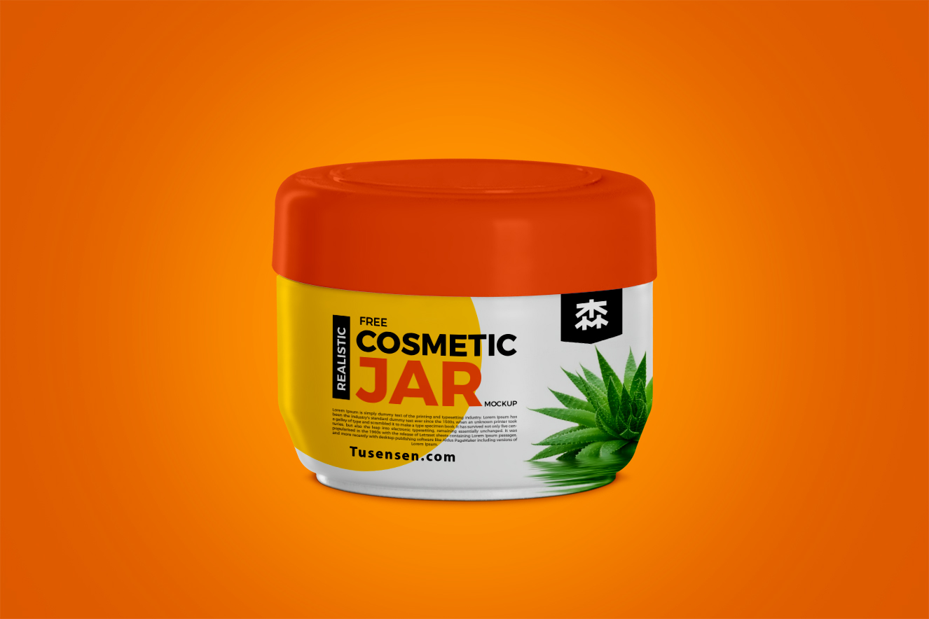 食品罐样机插图