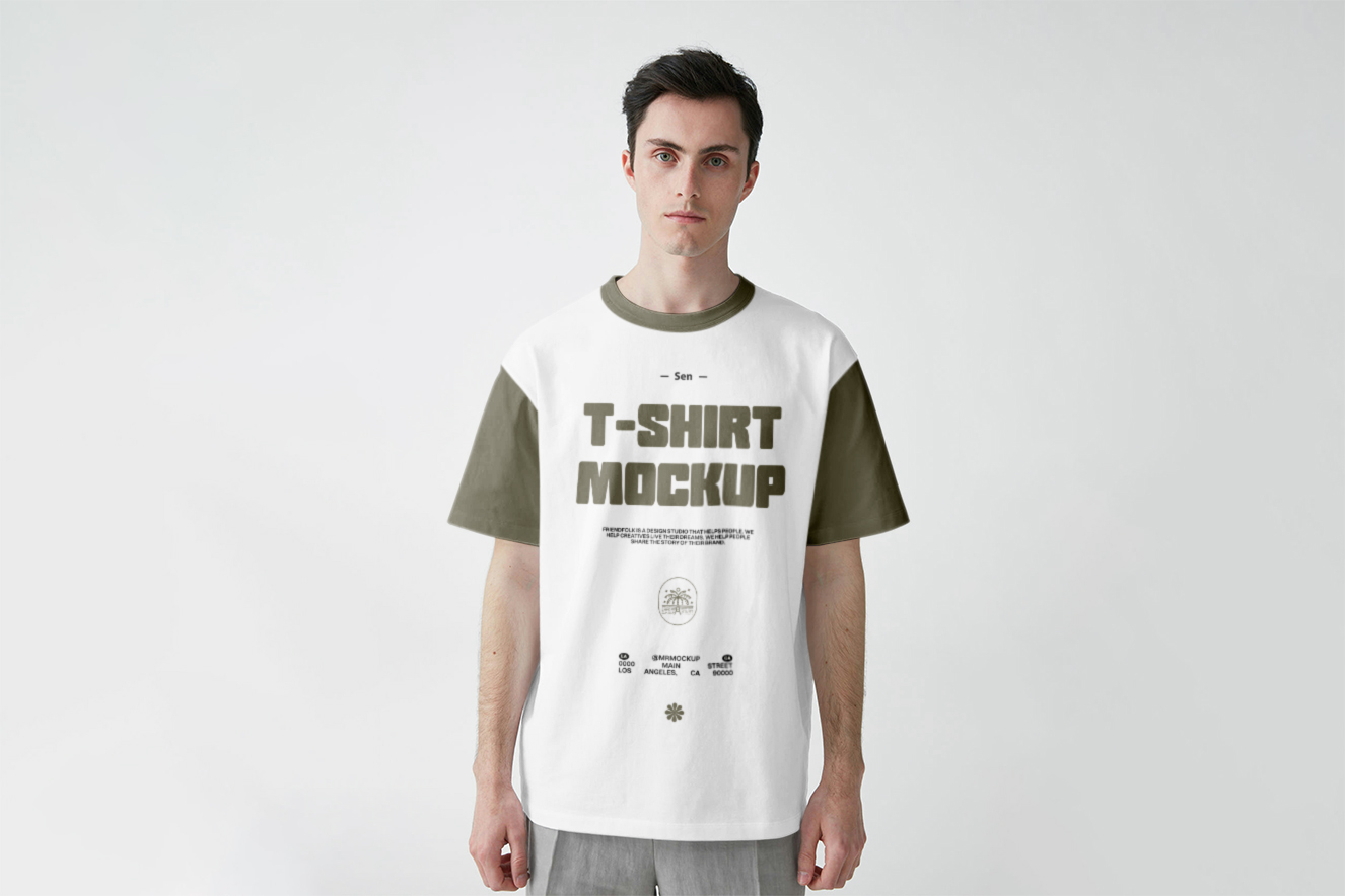 高质感T恤样机插图