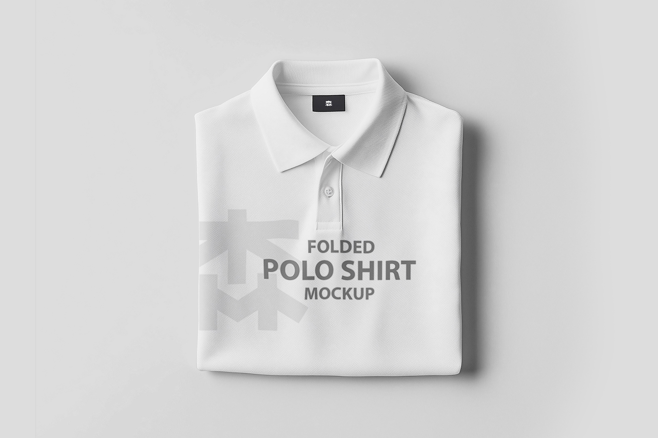 高质感折叠POLO衫样机插图