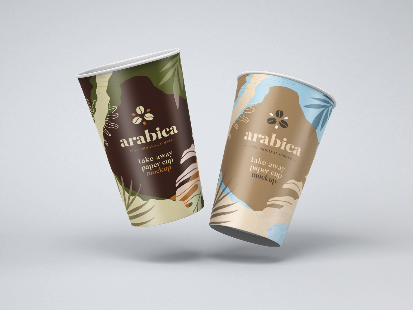 高质感咖啡杯奶茶杯样机插图