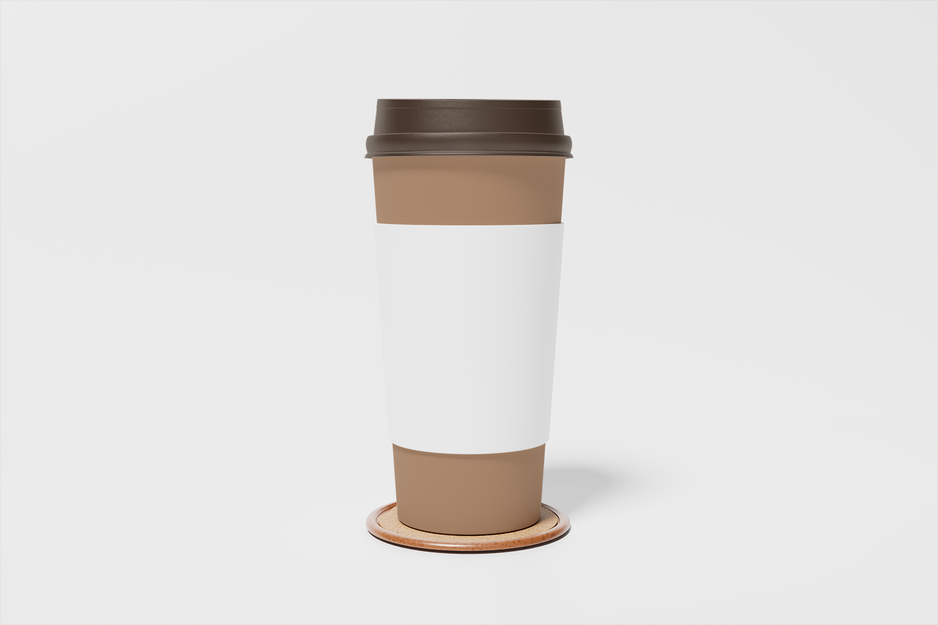 高质感咖啡杯奶茶杯饮品杯样机4组插图