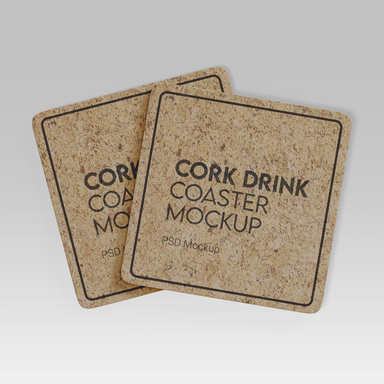 软木饮料杯垫样机3组插图