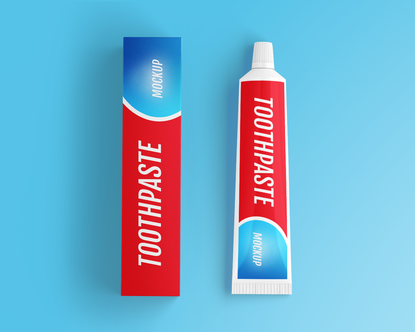 牙膏包装盒样机3组插图