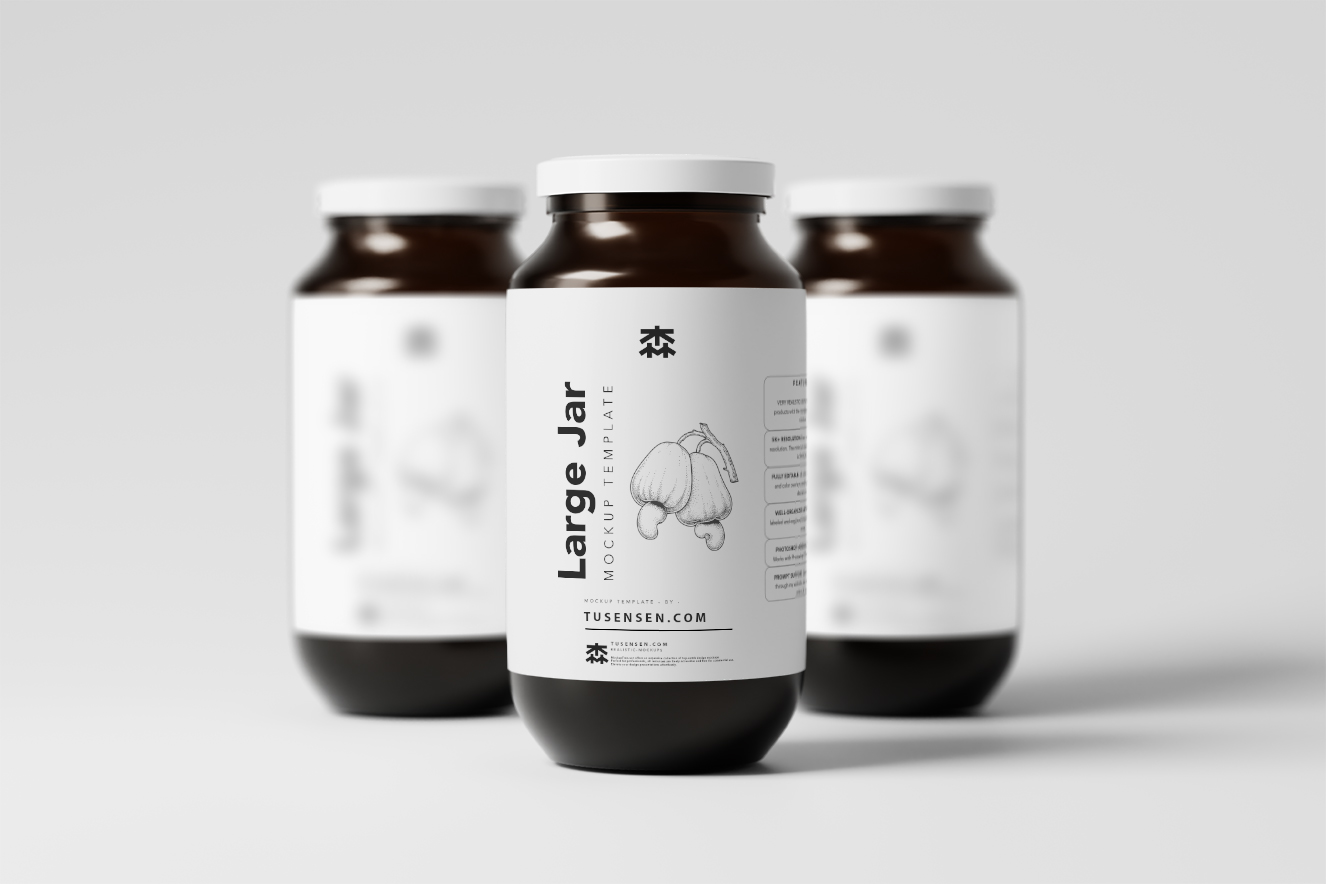 高质感食品玻璃罐样机10组插图9