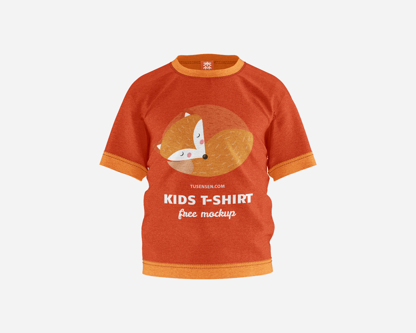 高质感儿童T恤样机3组插图1