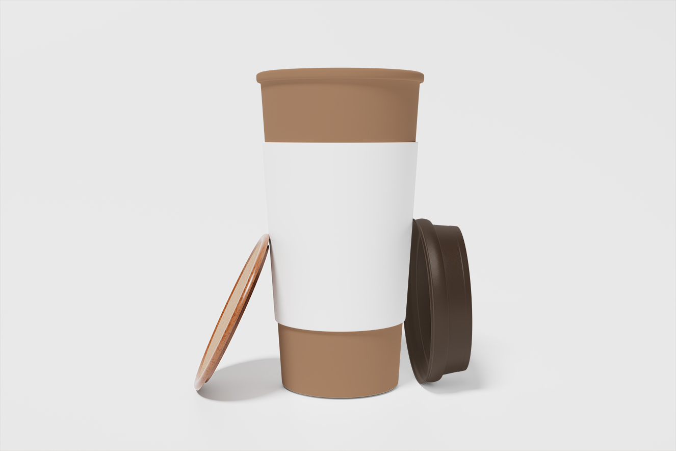 高质感咖啡杯奶茶杯饮品杯样机4组插图1