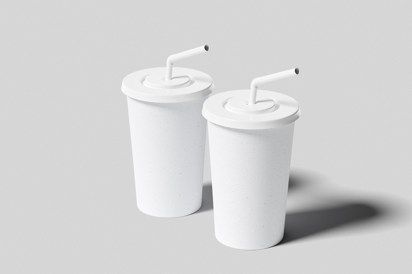 高质感酸奶杯饮品杯样机4组插图1