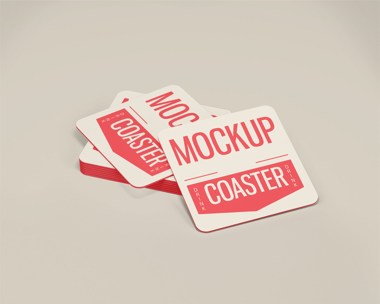 方形饮料杯垫2组插图1