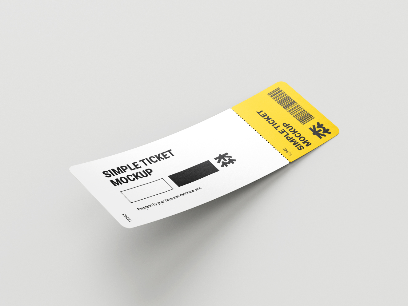 矩形票证样机5组插图1